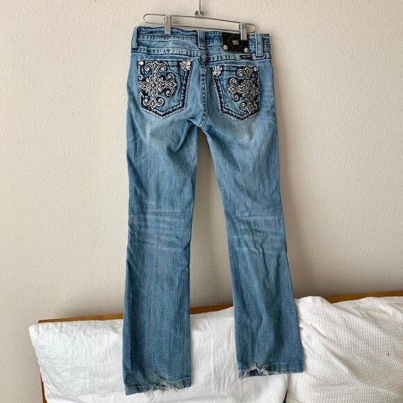Miss Me Light Blue Embellished Jeans - Picture 1 of 6